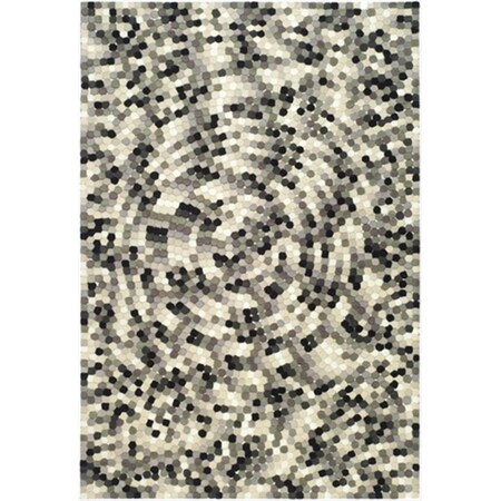 Safavieh 2 ft. 6 in. x 12 ft. Runner Contemporary Soho Black and Grey Hand Tufted Rug SOH723A-212